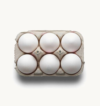 Oeufs frais par 6
